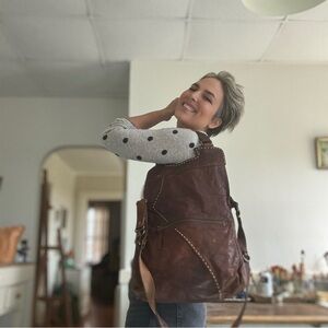 Vintage Lucky Brand Leather Bag